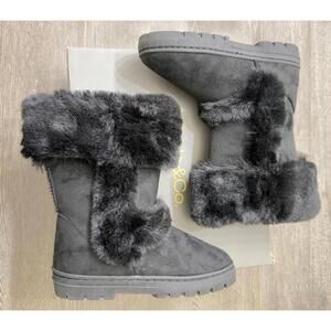 Style & Co Black Witty Winter Boots Women Size 6